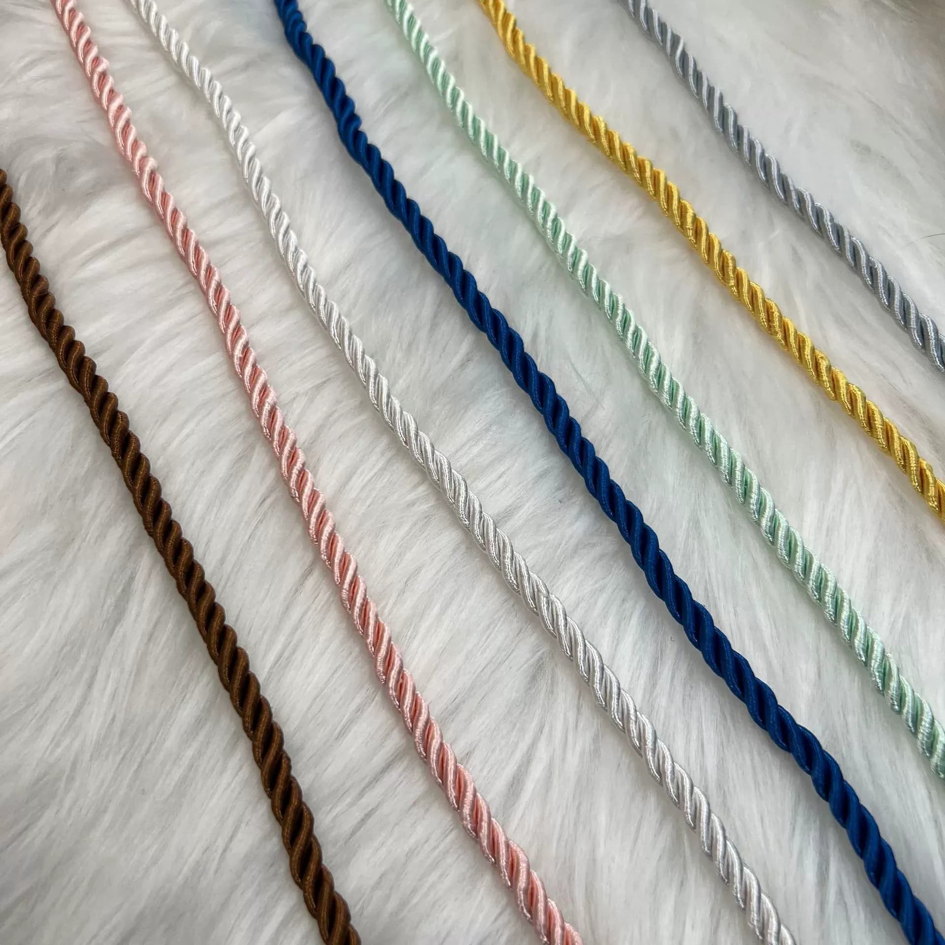 5mm Round Polyester Three-Strand Braided Cord