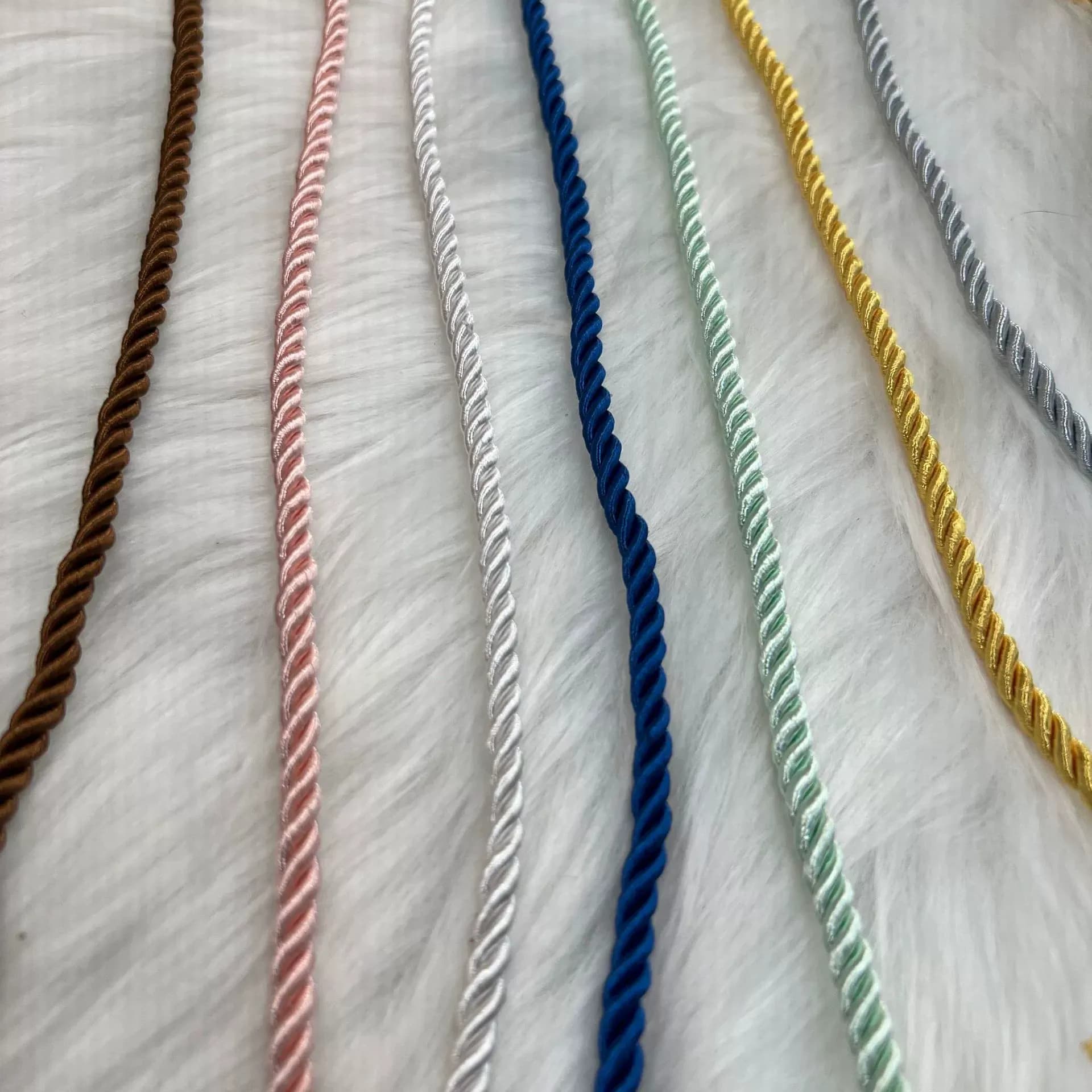 5mm Round Polyester Three-Strand Braided Cord