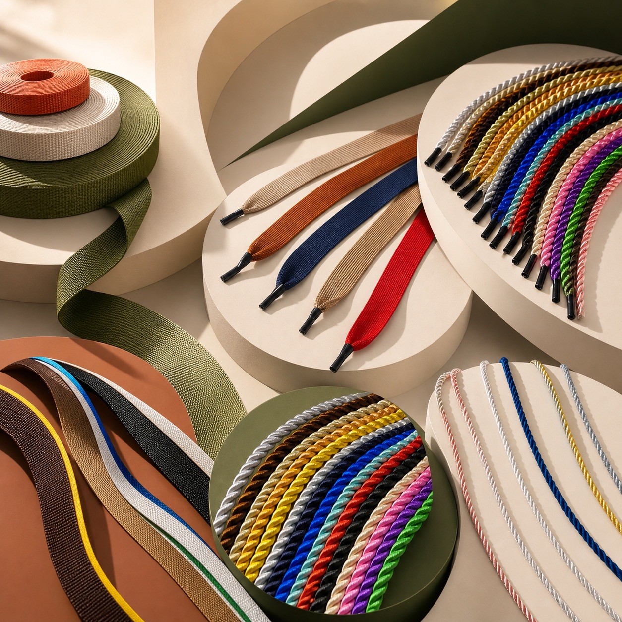 Cord handles fitted to paper gift bags